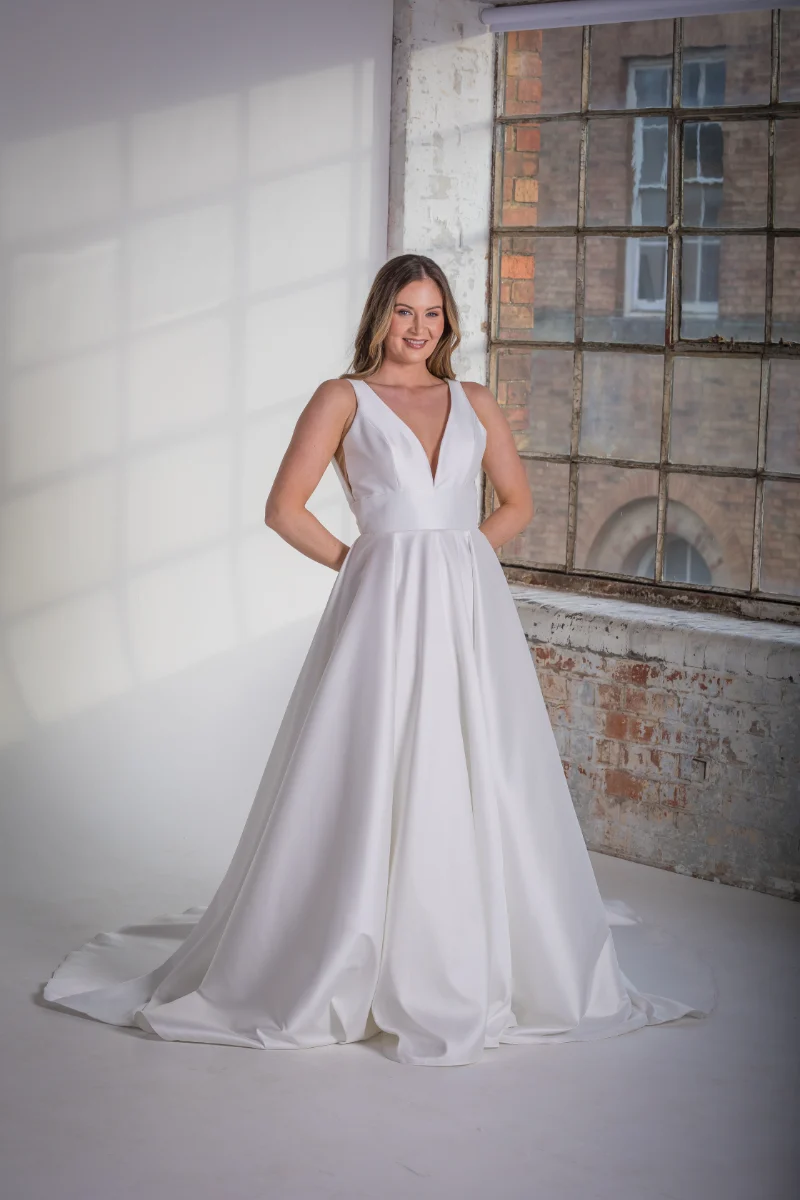 Michaela main Mikado Wedding Dress front Orchid Collection Natalya James 2025-221.png