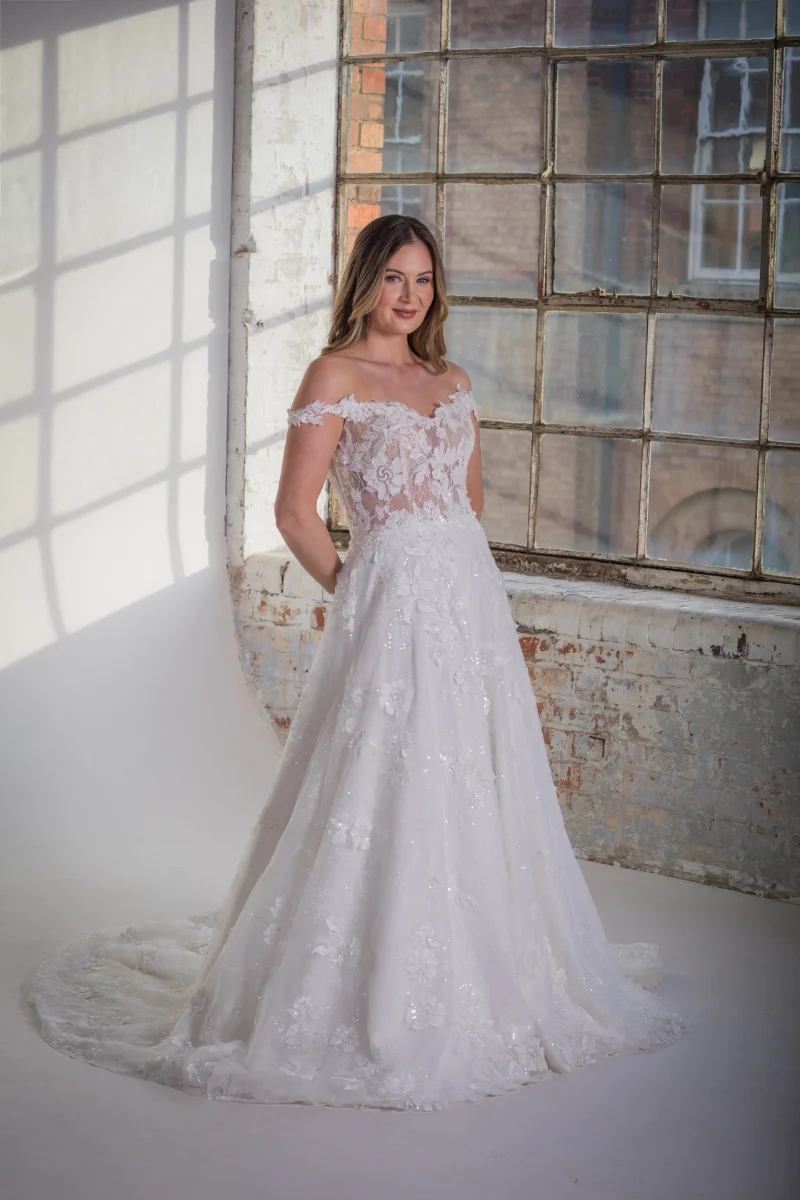 Connie main Lace Wedding Dress front 3 Orchid Collection Natalya James 2025-204.png