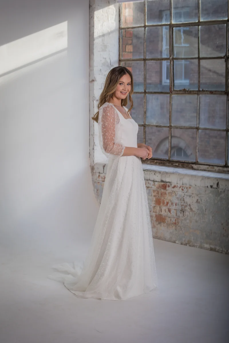 Caitlyn with polka Dot sleeves and overskirt side Orchid Collection Natalya James 2025-124.png