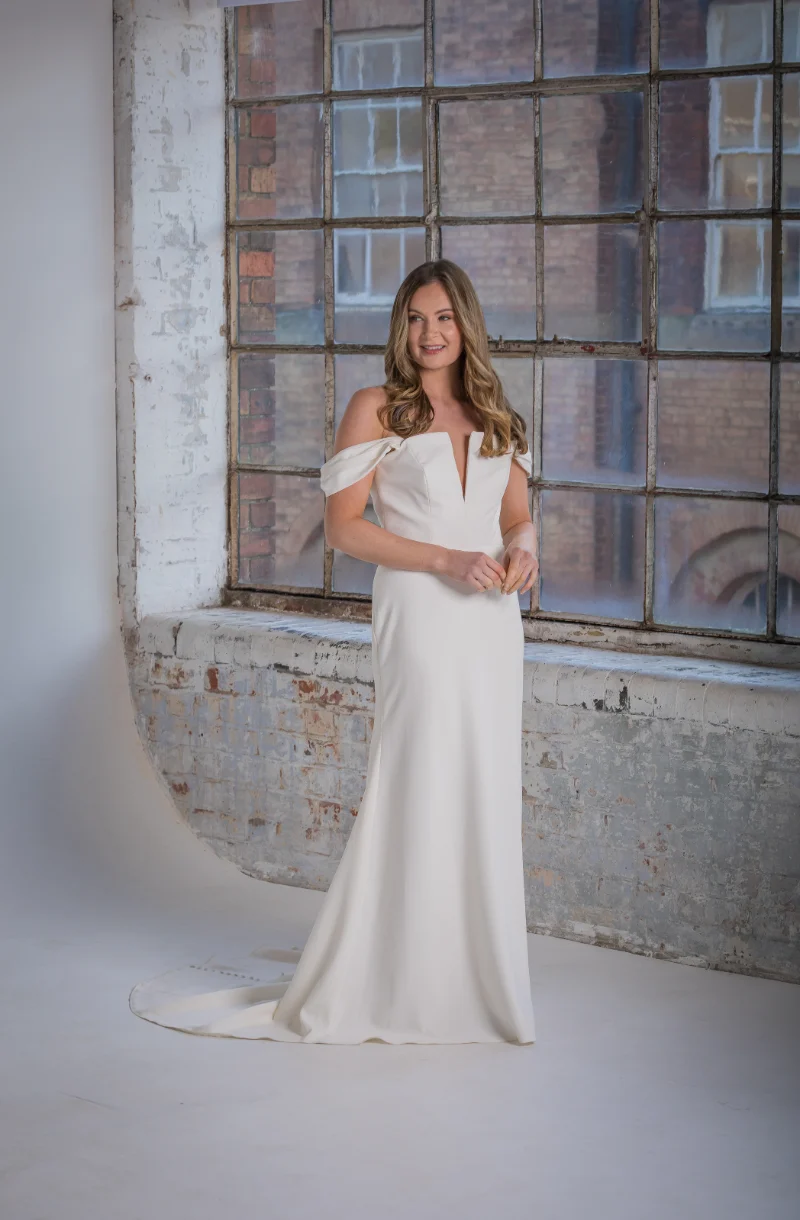 Camden Crepe Plunge Wedding Dress Main Orchid Collection Natalya James 2025-90.png